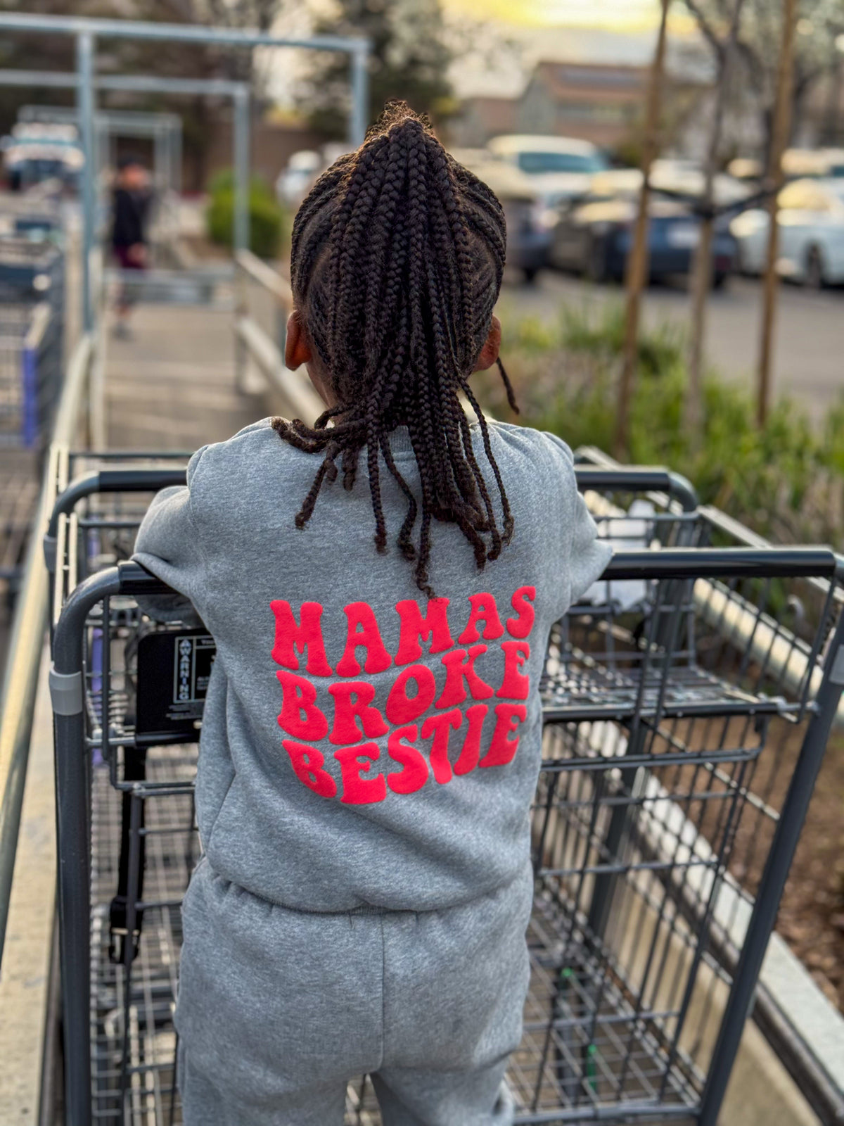 Mama’s Broke Bestie Set- Grey