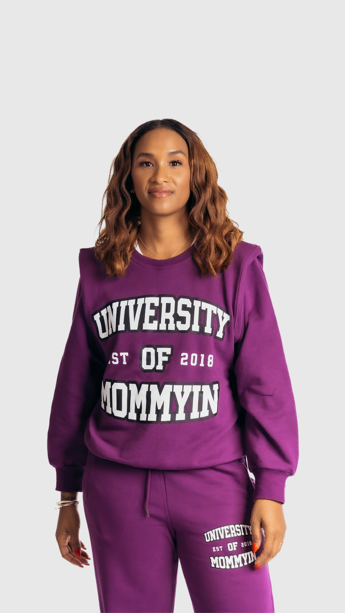 University of Mommyin Sweatshirt - Purple Rain