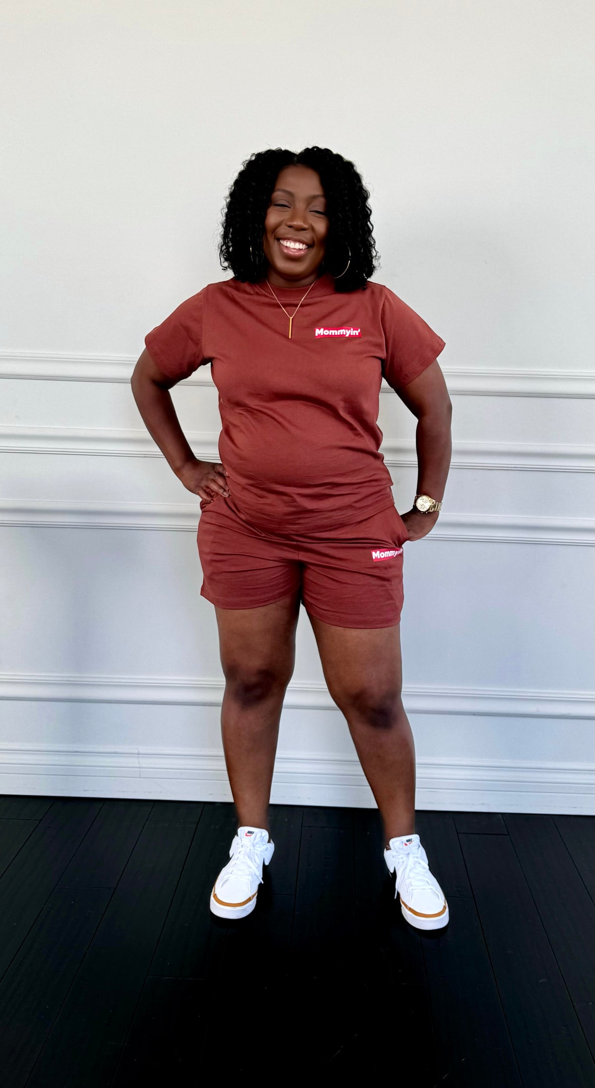Supreme Mommyin’ Short Set - Chocolate