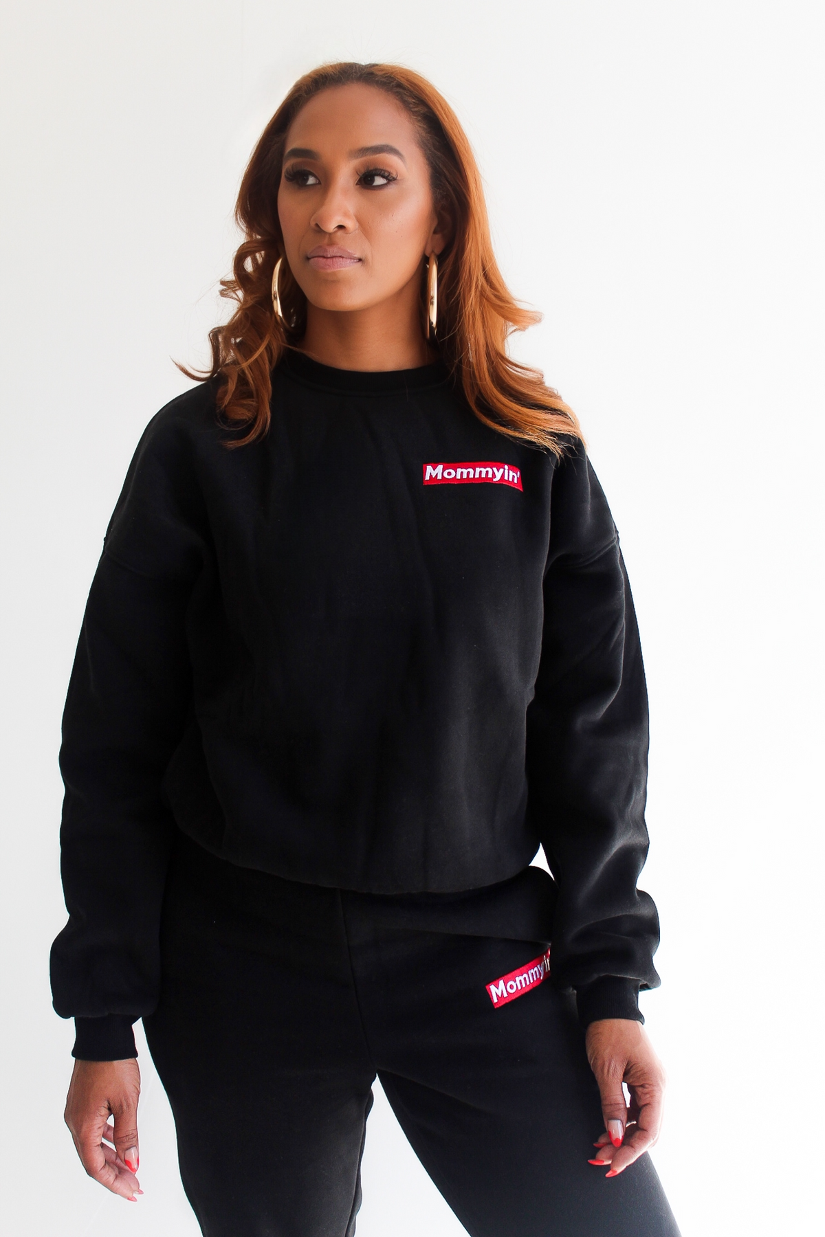 Supreme Mommyin’ Crewneck- Black