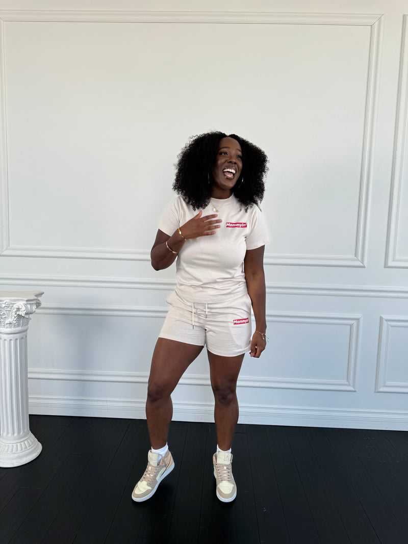 Cream Women’s Short Set