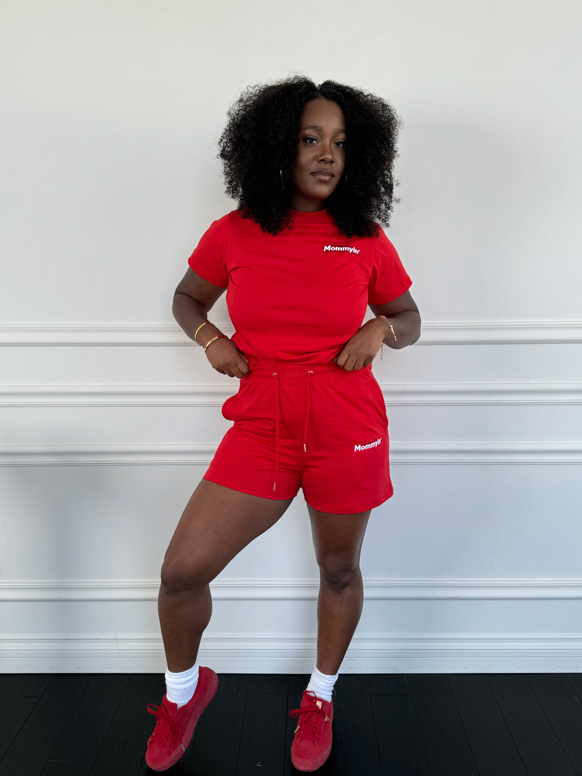 Supreme Mommyin’ Short Set- Red