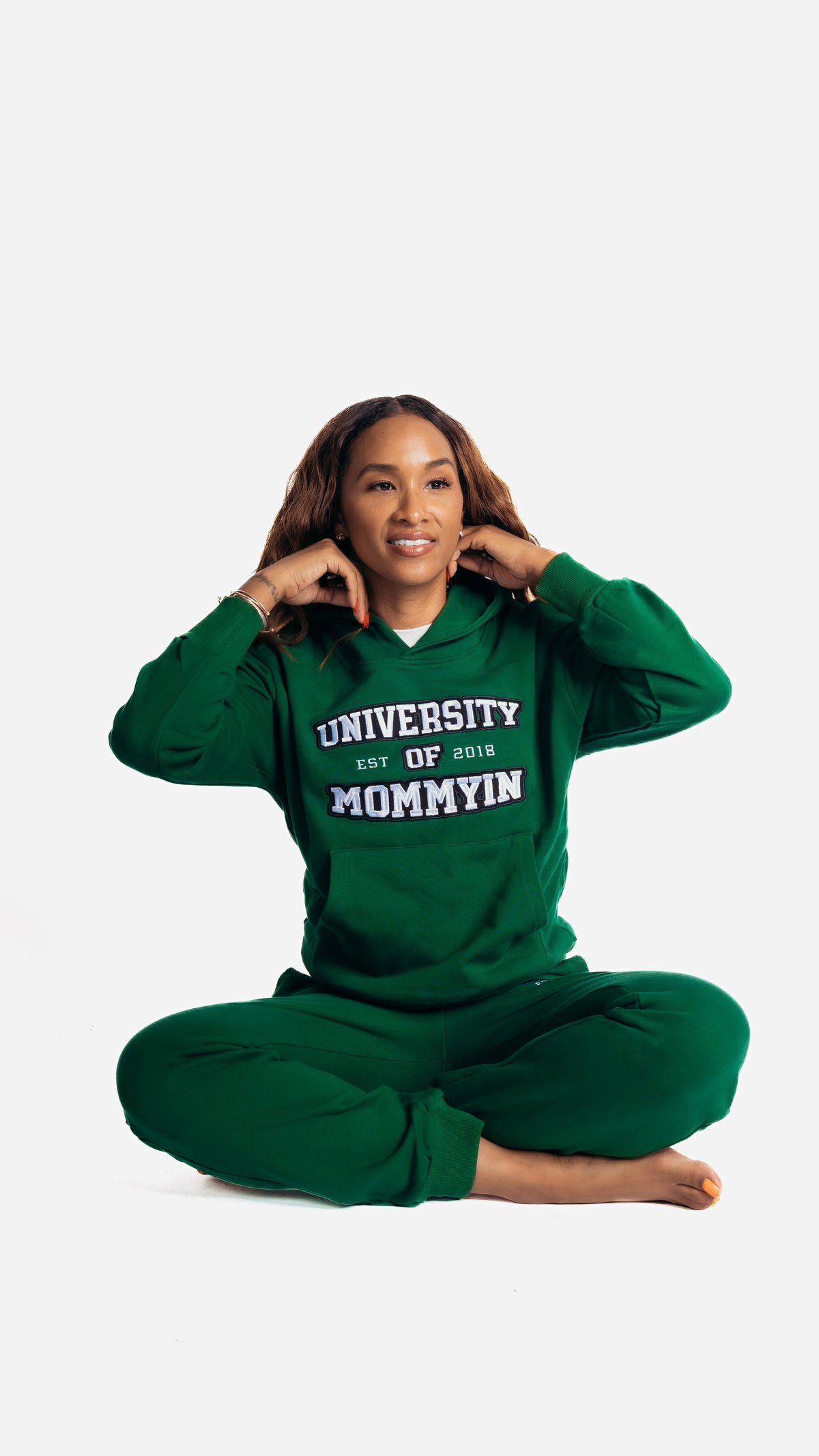 University of Mommyin Hoodie - Kelly Green