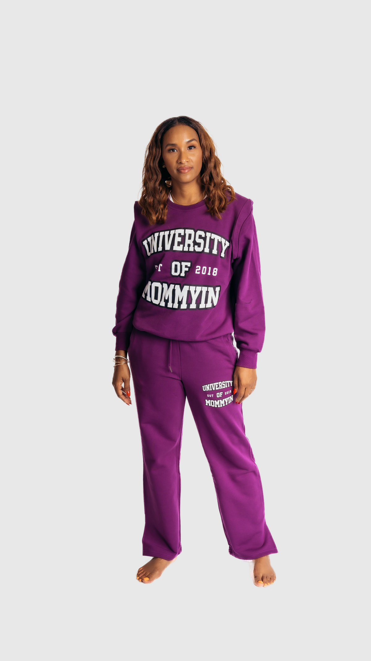 University of Mommyin Sweatshirt - Purple Rain