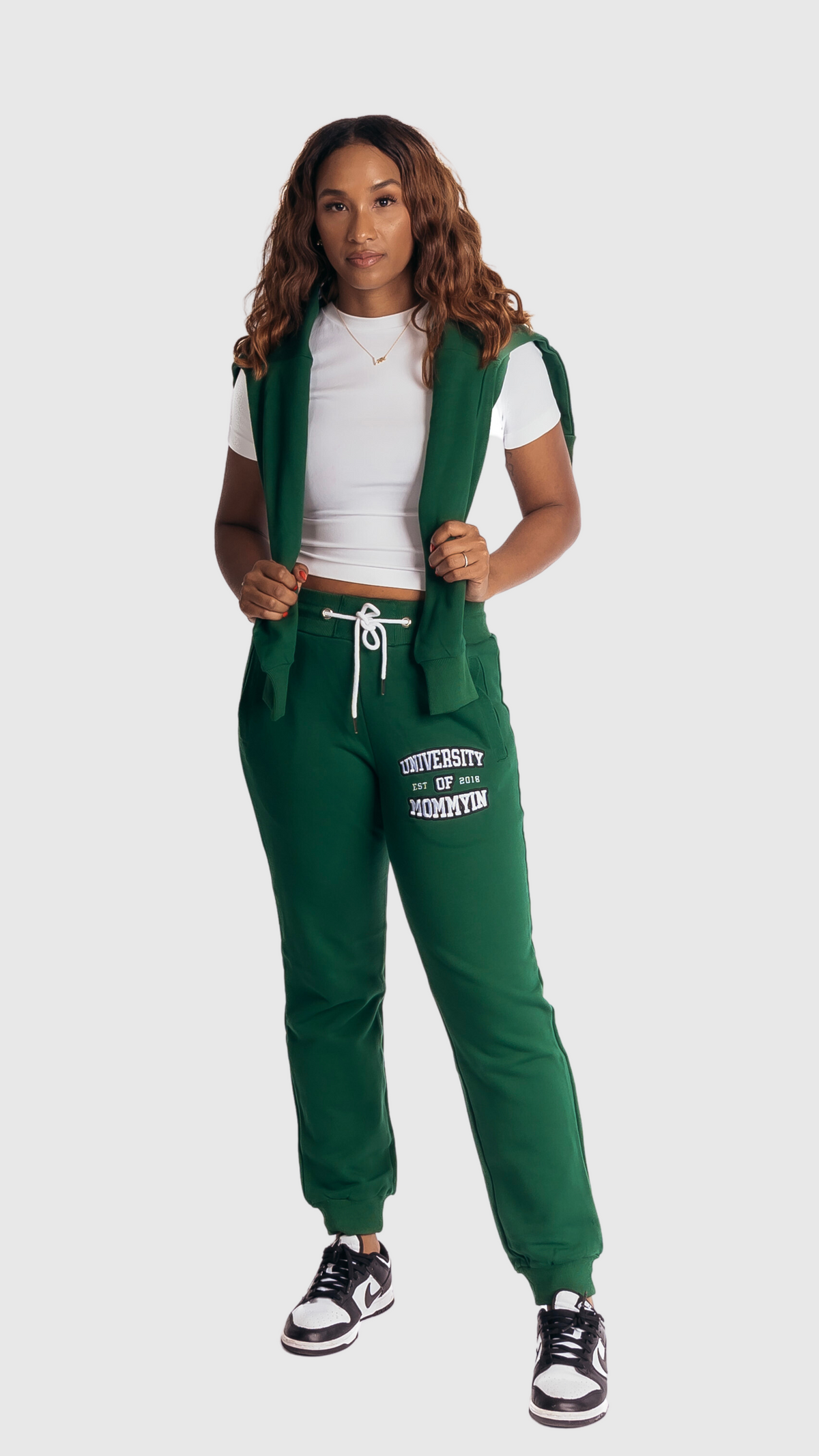 University of Mommyin Joggers - Kelly Green