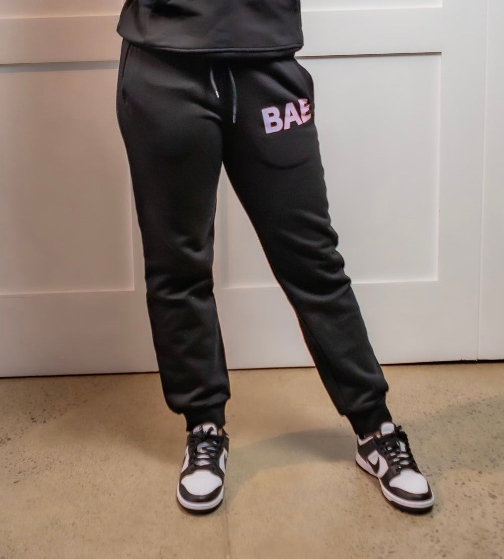 Best Auntie Ever Fleece Sweatpant - Everyday Black