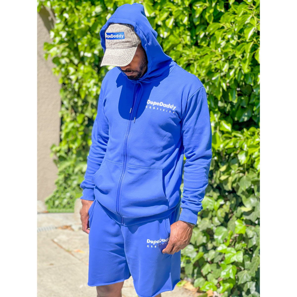 Dope Daddy Certified Sweat Short Set - Nipsey Blue