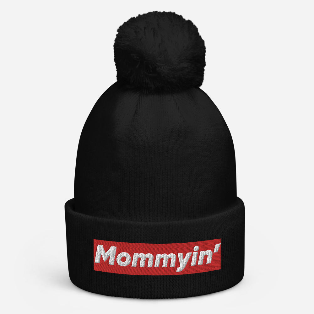 Mommyin Pom Pom Beanie